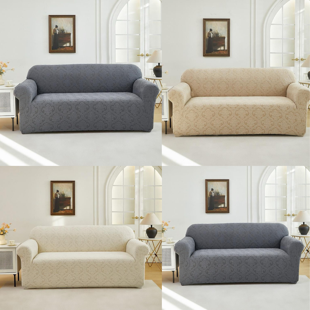 Damask Plain Sofa Covers02 (1 Seater)